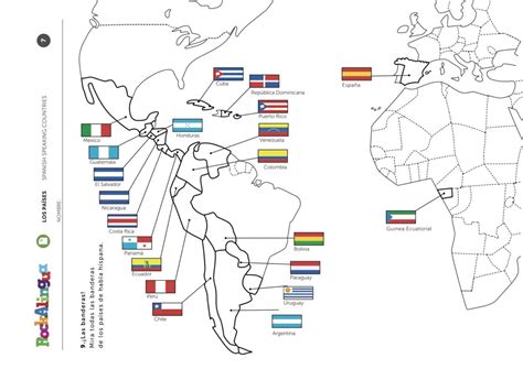 rockalingua spanish speaking countries worksheet answers